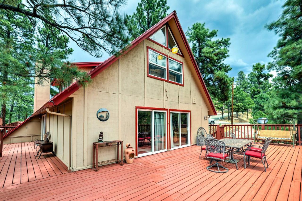 Villa A-Frame Ruidoso Retreat With Deck, Grill And Views! Exterior foto